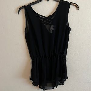 Transparent Black Blouse (xs)